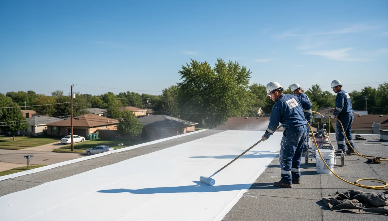Commercial roof coating in Farmersburg, IA near me